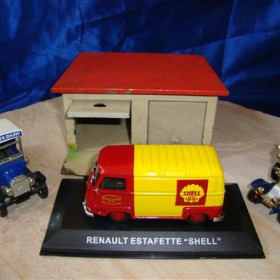 Blik Shell speelgoedgarage 