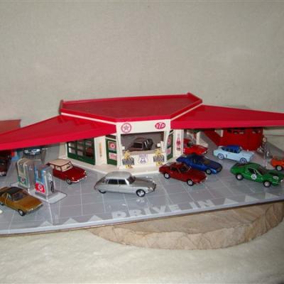 Marx Toys speelgoedgarage Texaco 