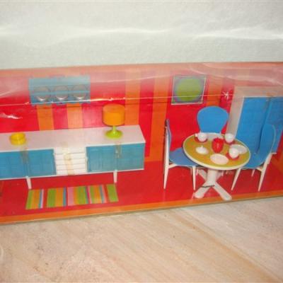 Modella poppenhuis set jaren 70